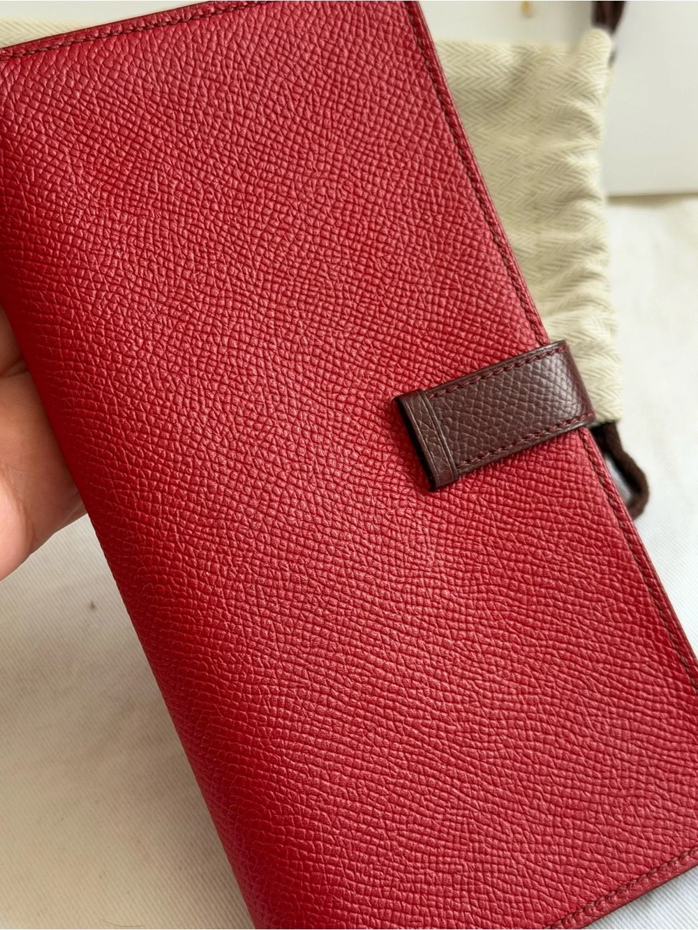 Hermes Bearn Bicolor Epsom Wallet